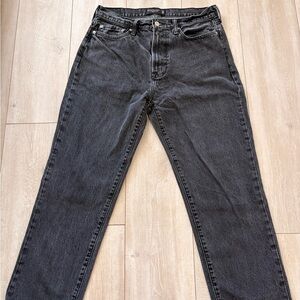 Abercrombie & Fitch Men's Dark Gray Straight Jeans